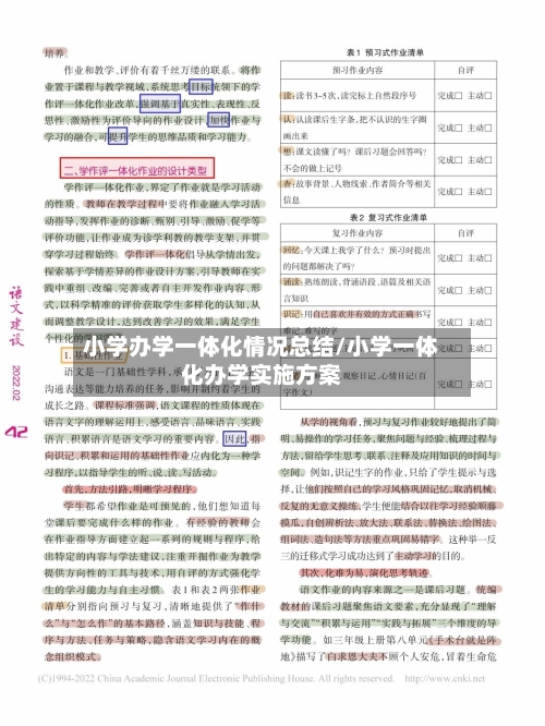 小学办学一体化情况总结/小学一体化办学实施方案-第2张图片