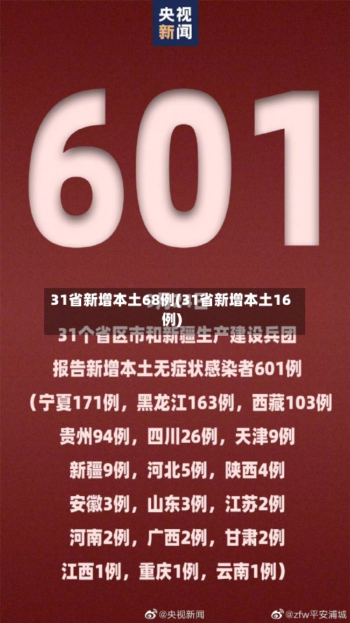 31省新增本土68例(31省新增本土16例)-第2张图片