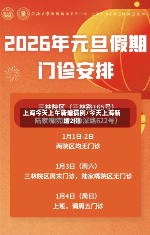 上海今天上午新增病例/今天上海新增2例