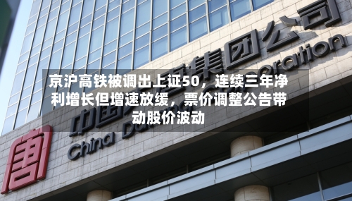 京沪高铁被调出上证50，连续三年净利增长但增速放缓，票价调整公告带动股价波动