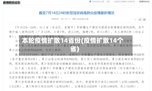 本轮疫情扩散14省份(疫情扩散14个省)