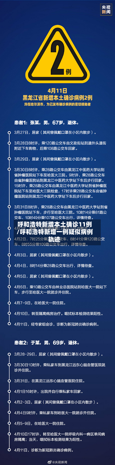 呼和浩特新增本土确诊11例/呼和浩特新增一例疑似病例轨迹-第2张图片