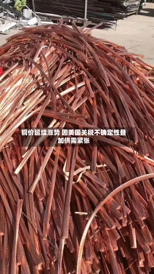 铜价延续涨势 因美国关税不确定性叠加供需紧张