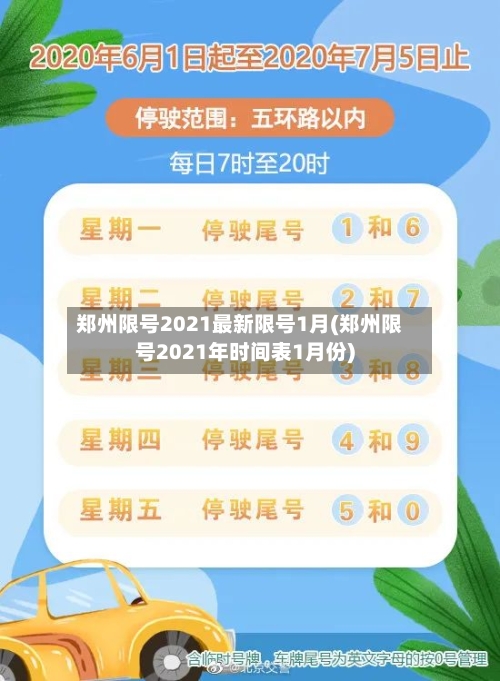 郑州限号2021最新限号1月(郑州限号2021年时间表1月份)-第2张图片