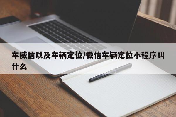 车威信以及车辆定位/微信车辆定位小程序叫什么